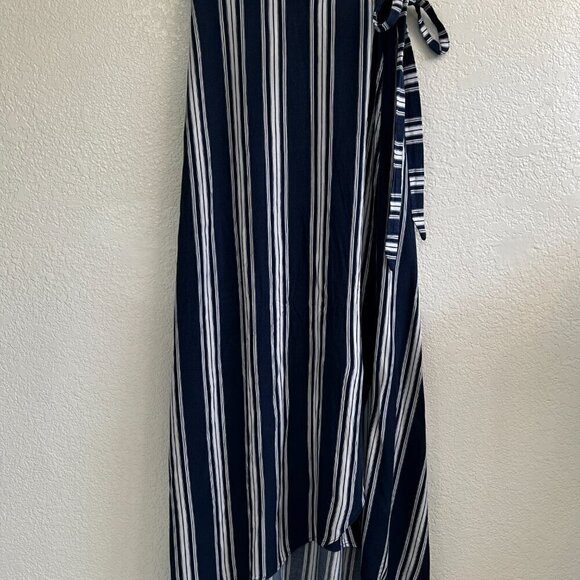 Show Me Your Mumu‎ Women's Navy Stripe Wrap Maxi Skirt Small - Picture 4 of 8